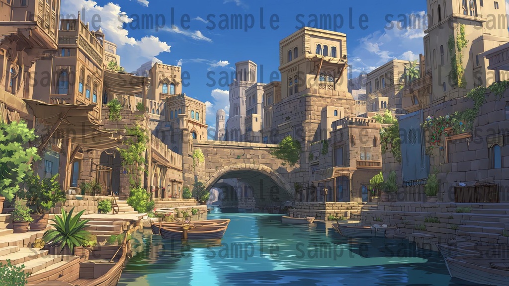 【198枚】古代アラビア ファンタジー背景イラスト【著作権フリー画像】ゲーム・TRPG背景