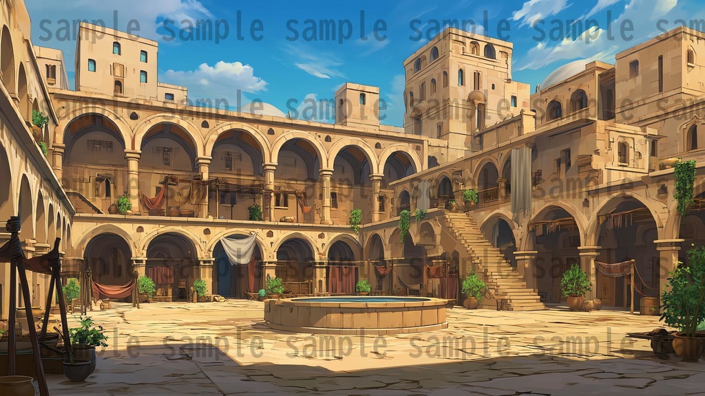 【198枚】古代アラビア ファンタジー背景イラスト【著作権フリー画像】ゲーム・TRPG背景