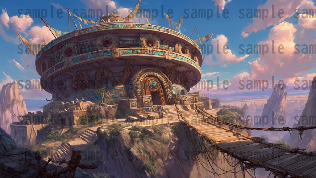 【 184 枚】 古代アステカ ファンタジー背景イラスト【著作権フリー画像】TRPG/ゲーム素材