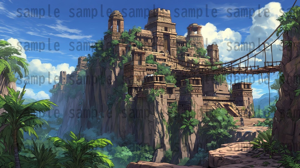 【 184 枚】 古代アステカ ファンタジー背景イラスト【著作権フリー画像】TRPG/ゲーム素材