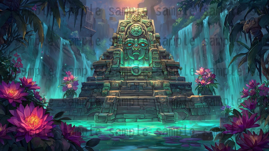 【 184 枚】 古代アステカ ファンタジー背景イラスト【著作権フリー画像】TRPG/ゲーム素材