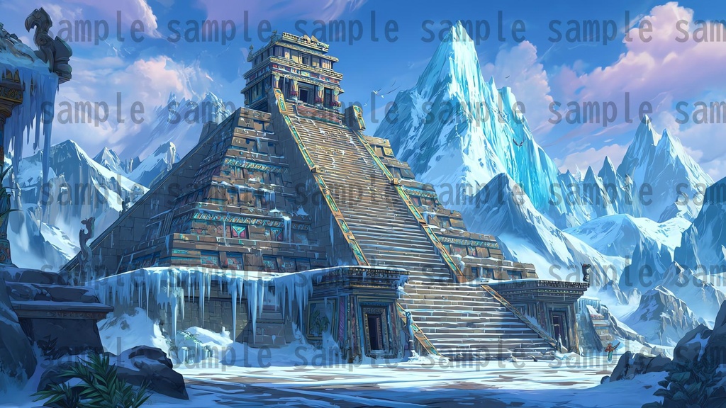 【 184 枚】 古代アステカ ファンタジー背景イラスト【著作権フリー画像】TRPG/ゲーム素材