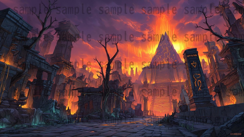 【 184 枚】 古代アステカ ファンタジー背景イラスト【著作権フリー画像】TRPG/ゲーム素材