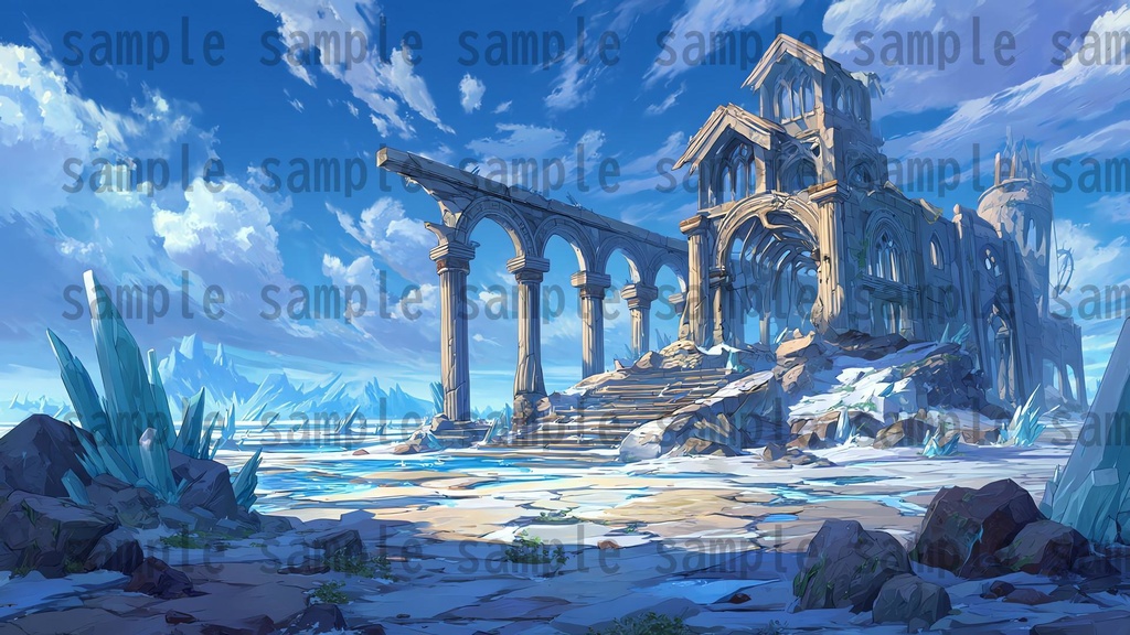 【 180 枚】遺跡・神殿 ファンタジー背景イラスト【著作権フリー画像】TRPG/ゲーム素材