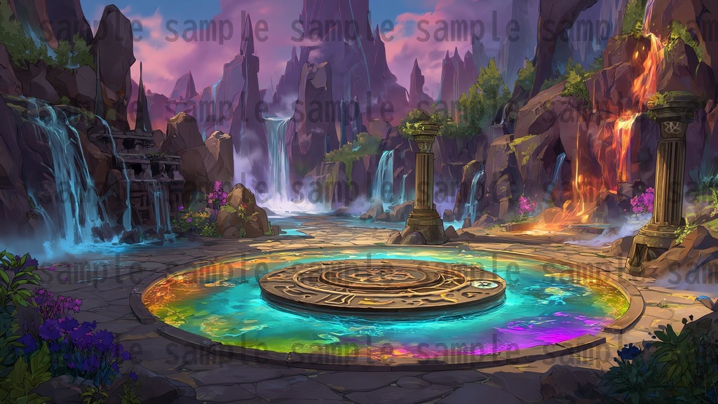 【 180 枚】遺跡・神殿 ファンタジー背景イラスト【著作権フリー画像】TRPG/ゲーム素材