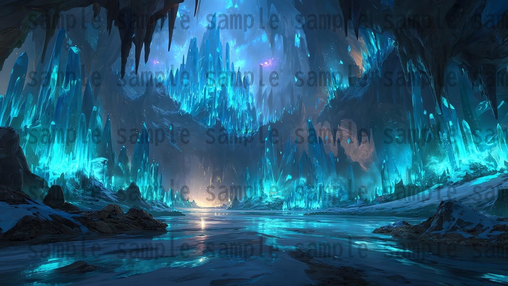 【 200枚】氷河地帯 ファンタジー背景イラスト【著作権フリー画像】TRPG/ゲーム素材