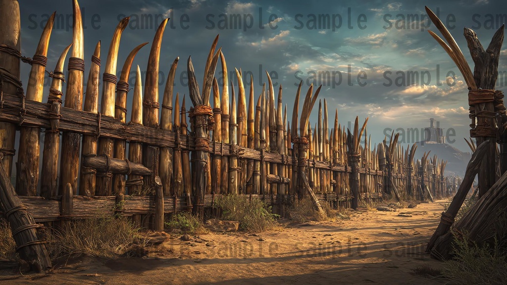 【 170枚】蛮族拠点 ファンタジー背景イラスト【著作権フリー画像】TRPG/ゲーム素材