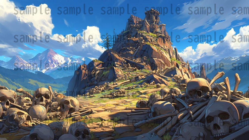 【 170枚】蛮族拠点 ファンタジー背景イラスト【著作権フリー画像】TRPG/ゲーム素材