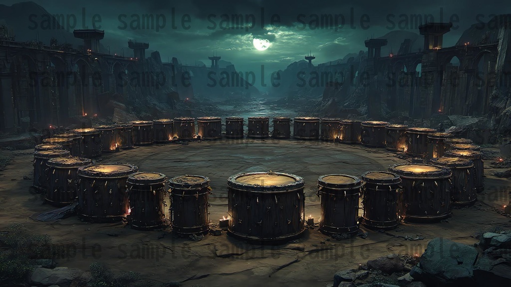 【 170枚】蛮族拠点 ファンタジー背景イラスト【著作権フリー画像】TRPG/ゲーム素材