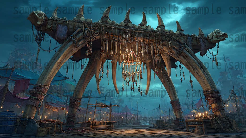 【 170枚】蛮族拠点 ファンタジー背景イラスト【著作権フリー画像】TRPG/ゲーム素材