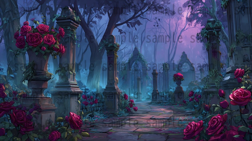 【 118枚】ゴシックロリータ風建築物 ファンタジー背景イラスト【著作権フリー画像】TRPG/ゲーム素材