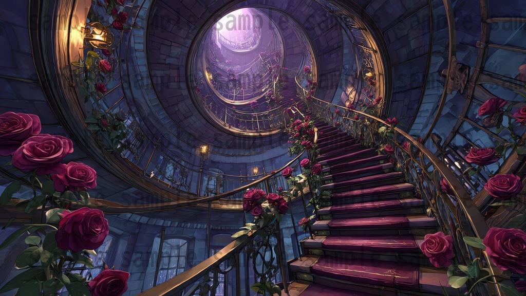 【 118枚】ゴシックロリータ風建築物 ファンタジー背景イラスト【著作権フリー画像】TRPG/ゲーム素材