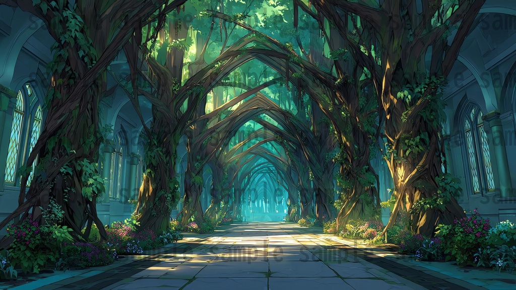 【 120枚】迷いの森 ファンタジー背景イラスト【著作権フリー画像】TRPG/ゲーム素材