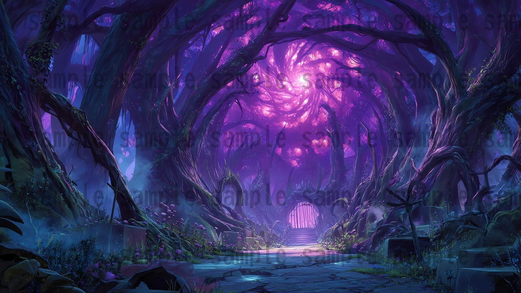 【 120枚】迷いの森 ファンタジー背景イラスト【著作権フリー画像】TRPG/ゲーム素材