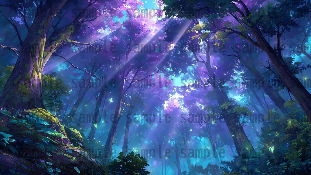 【 120枚】迷いの森 ファンタジー背景イラスト【著作権フリー画像】TRPG/ゲーム素材