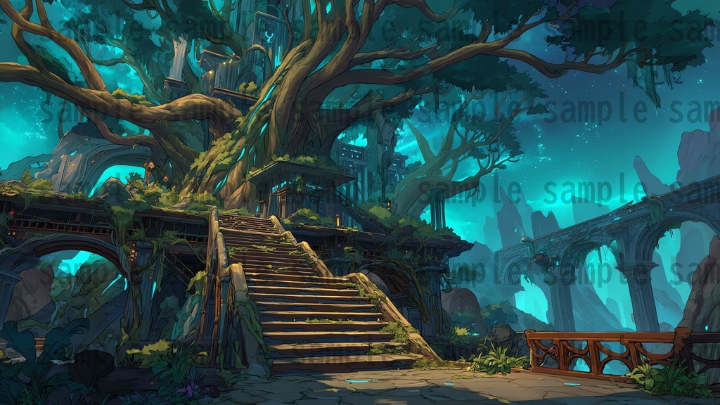 【 120枚】迷いの森 ファンタジー背景イラスト【著作権フリー画像】TRPG/ゲーム素材