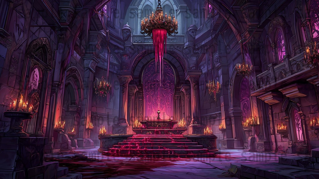 【 232枚】吸血鬼の館 ファンタジー背景イラスト【著作権フリー画像】TRPG/ゲーム素材