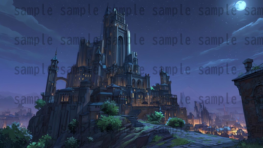 【 232枚】吸血鬼の館 ファンタジー背景イラスト【著作権フリー画像】TRPG/ゲーム素材