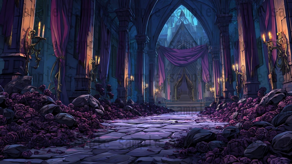 【 232枚】吸血鬼の館 ファンタジー背景イラスト【著作権フリー画像】TRPG/ゲーム素材