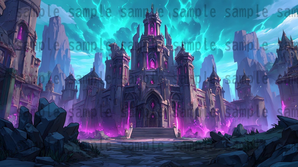 【 156枚】お城の外観 ファンタジー背景イラスト【著作権フリー画像】TRPG/ゲーム素材