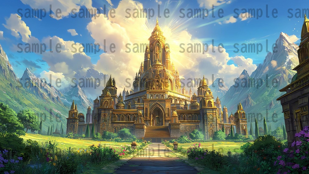 【 156枚】お城の外観 ファンタジー背景イラスト【著作権フリー画像】TRPG/ゲーム素材