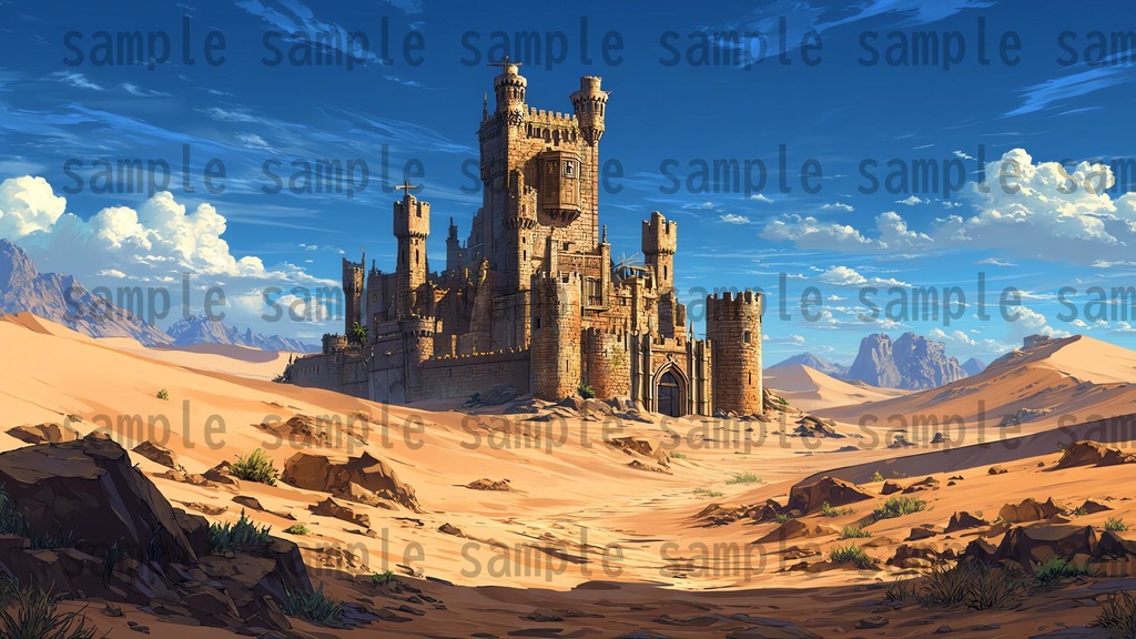 【 156枚】お城の外観 ファンタジー背景イラスト【著作権フリー画像】TRPG/ゲーム素材