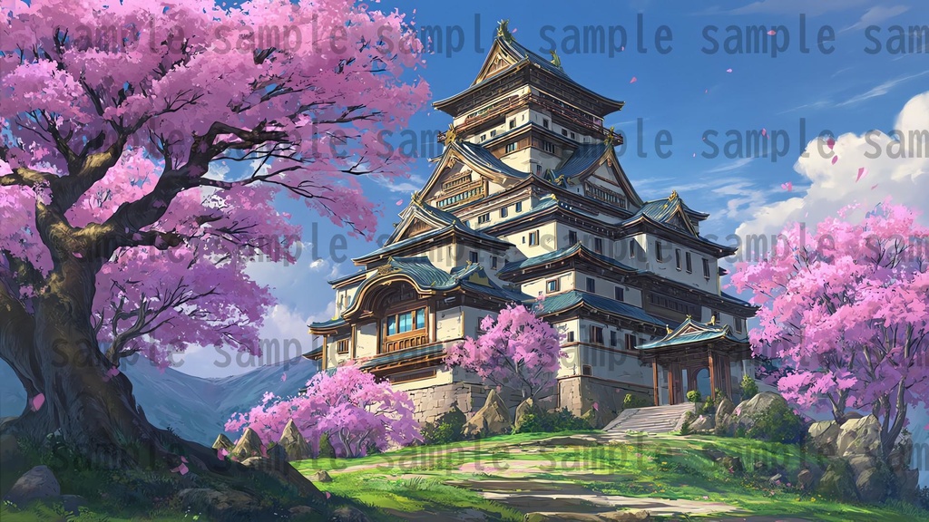 【 156枚】お城の外観 ファンタジー背景イラスト【著作権フリー画像】TRPG/ゲーム素材