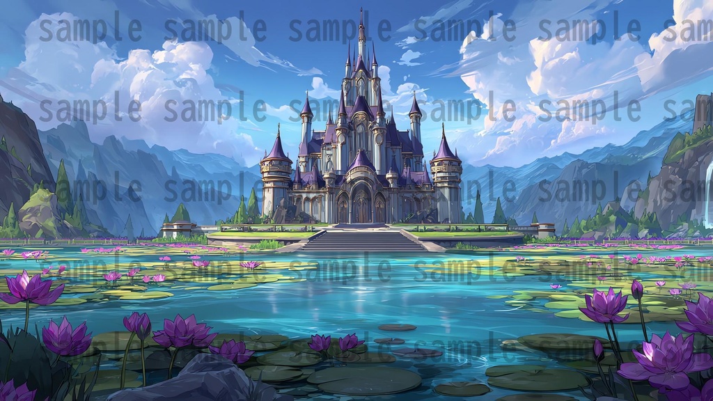 【 156枚】お城の外観 ファンタジー背景イラスト【著作権フリー画像】TRPG/ゲーム素材