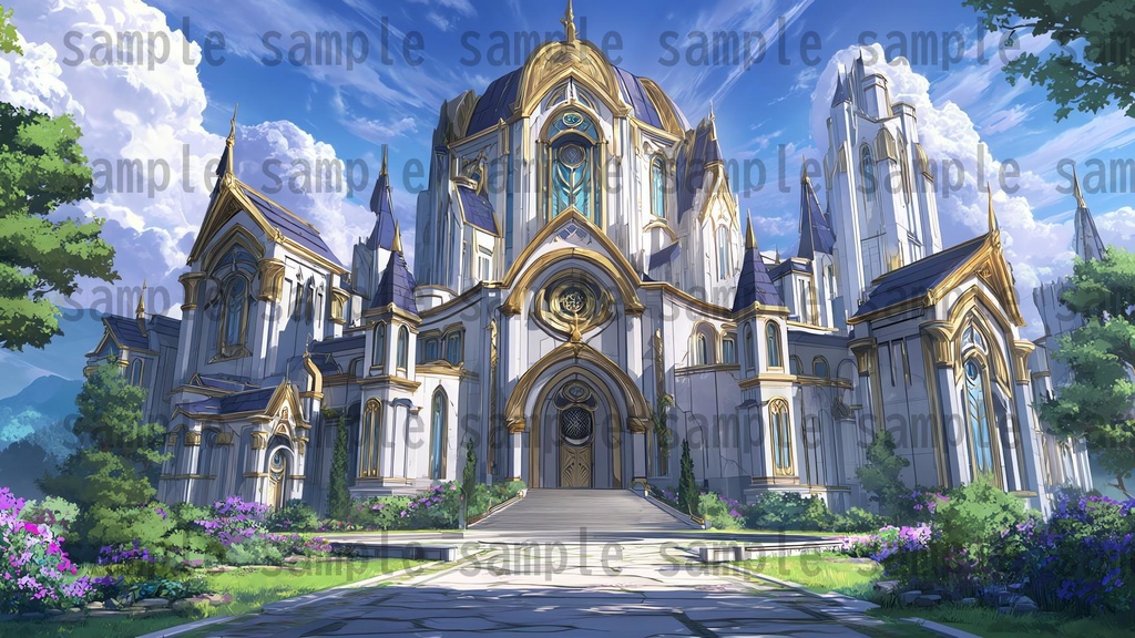 【 156枚】お城の外観 ファンタジー背景イラスト【著作権フリー画像】TRPG/ゲーム素材