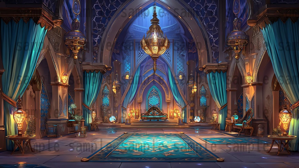 【 164枚】王室・玉座の間 ファンタジー背景イラスト【著作権フリー画像】TRPG/ゲーム素材