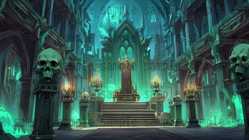 【 164枚】王室・玉座の間 ファンタジー背景イラスト【著作権フリー画像】TRPG/ゲーム素材