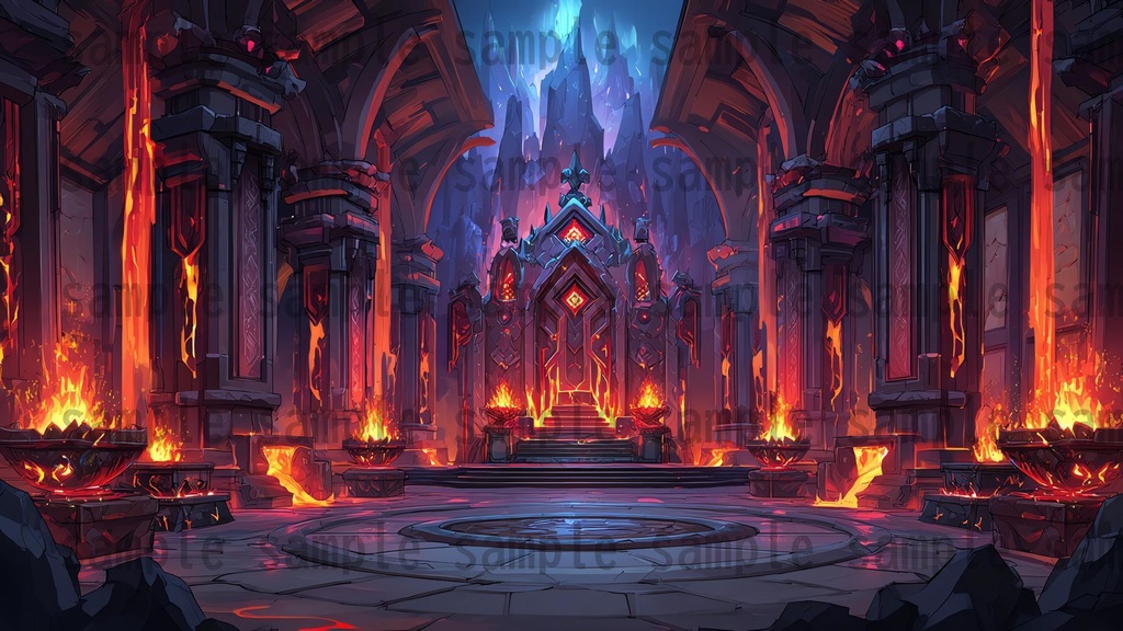 【 164枚】王室・玉座の間 ファンタジー背景イラスト【著作権フリー画像】TRPG/ゲーム素材