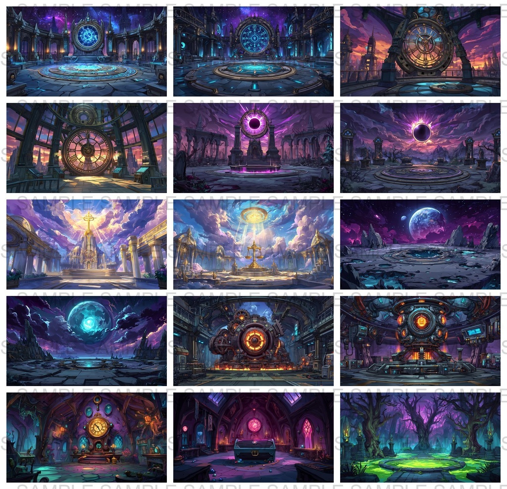 【 168枚】ボス戦・戦闘等のファンタジー背景イラスト【著作権フリー画像】TRPG/ゲーム素材