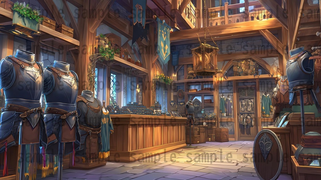 【 300枚】室内・部屋のファンタジー背景イラスト【著作権フリー画像】TRPG/ゲーム素材