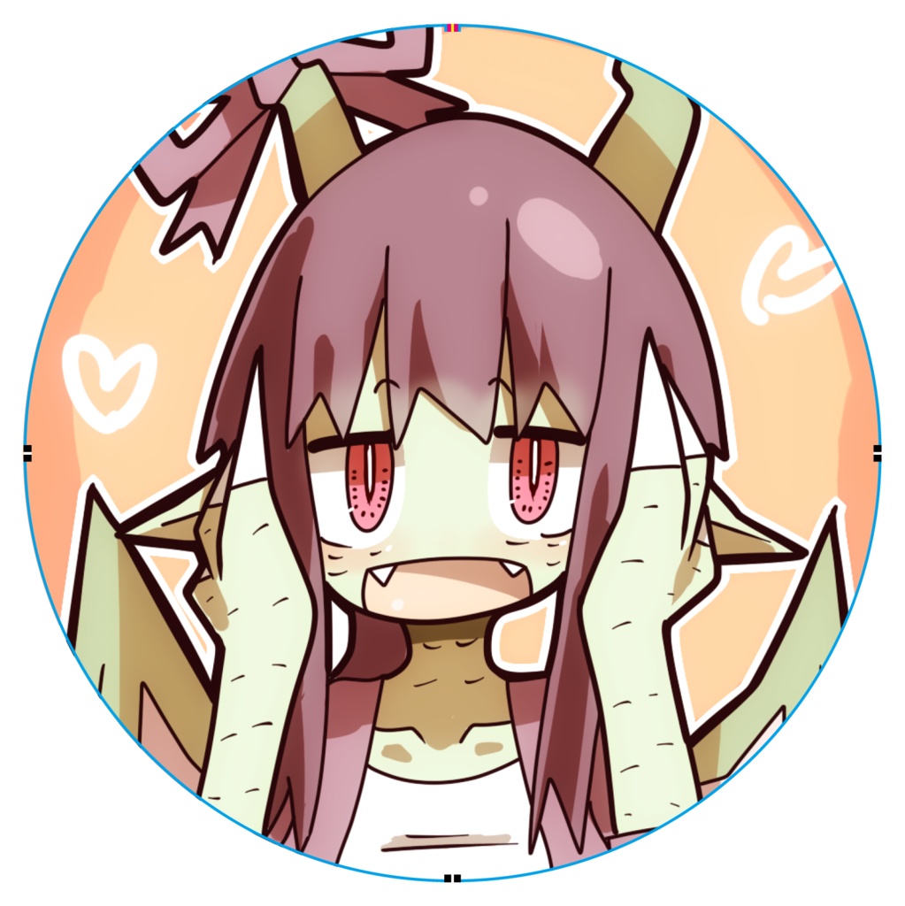 タツガワねーちゃんデカ缶バッジ