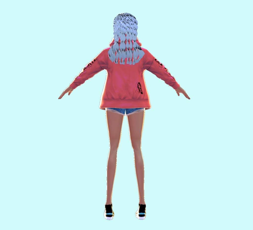 【オリジナル3Dモデル】(Sample) Vroid 02