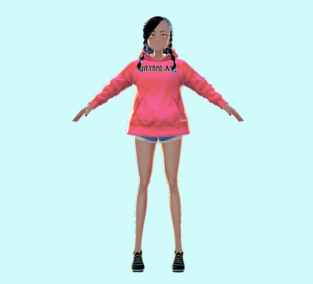 【オリジナル3Dモデル】(Sample) Vroid 02