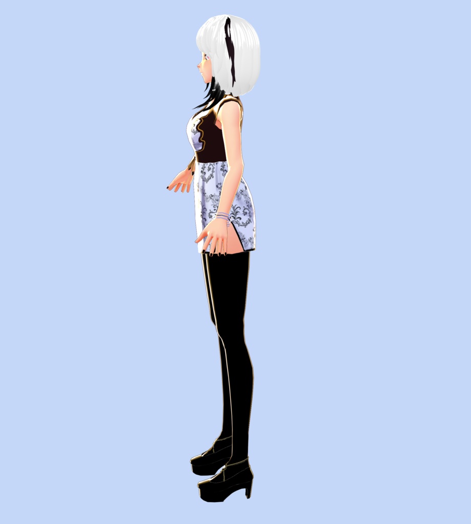 【オリジナル3Dモデル】Vroid Model 01 Dress-A