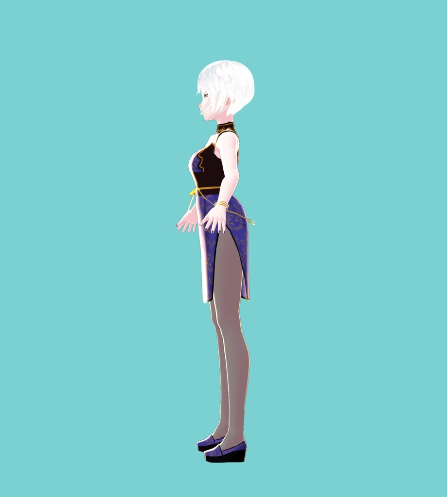 【オリジナル3Dモデル】Vroid Model 03 Dress-A