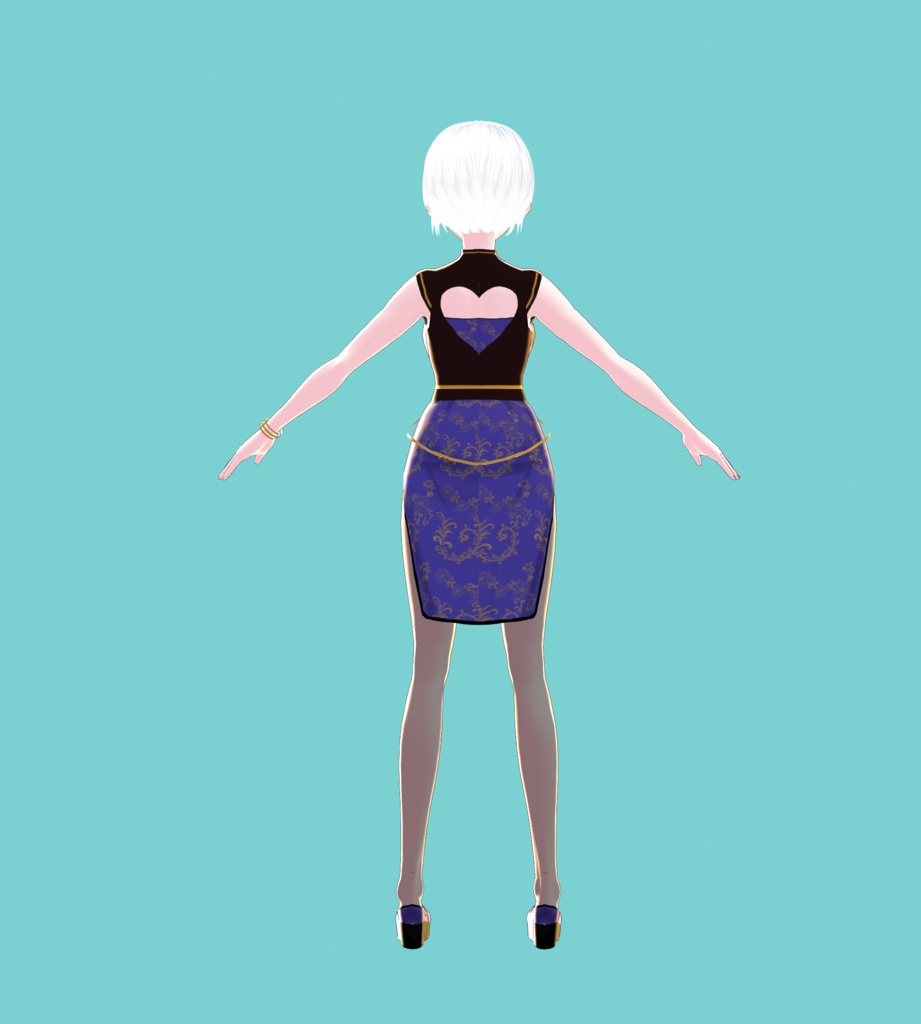 【オリジナル3Dモデル】Vroid Model 03 Dress-A