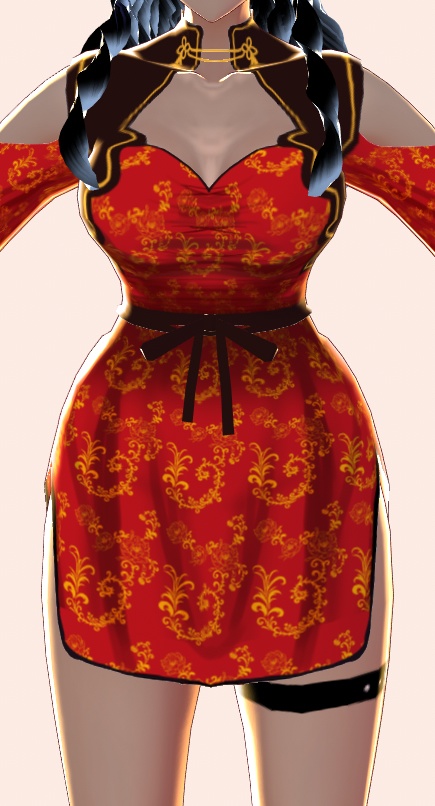 【オリジナル3Dモデル】Vroid Model 02 Dress-A