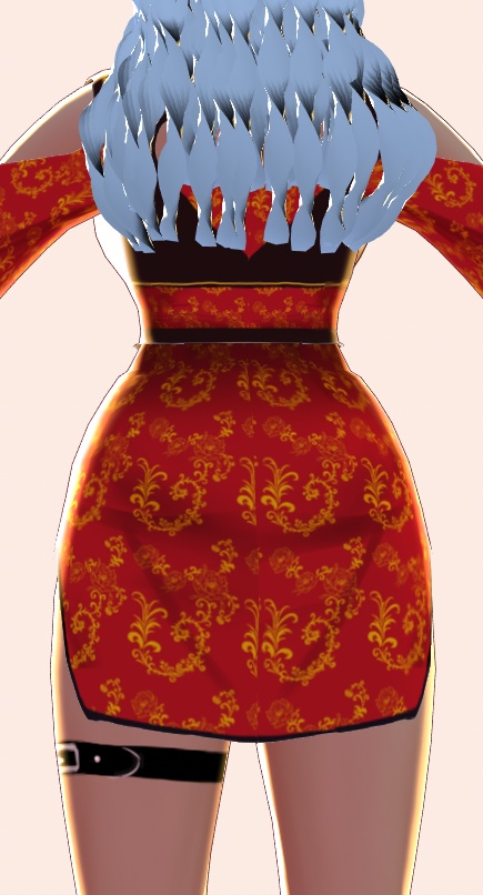 【オリジナル3Dモデル】Vroid Model 02 Dress-A