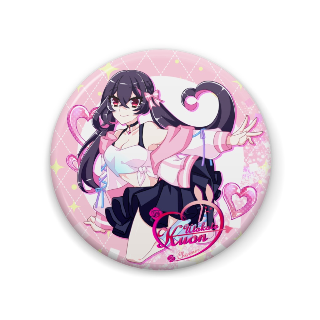 【Charmer 2ndLIVEグッズ】LIVE衣装缶バッチ【ver.唄方紅音🌹】