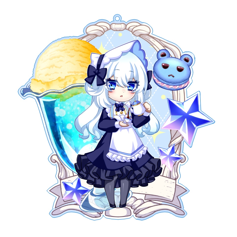 【Charmer 2ndLIVEグッズ】キャラアクキー【ver.白雪ステラ】