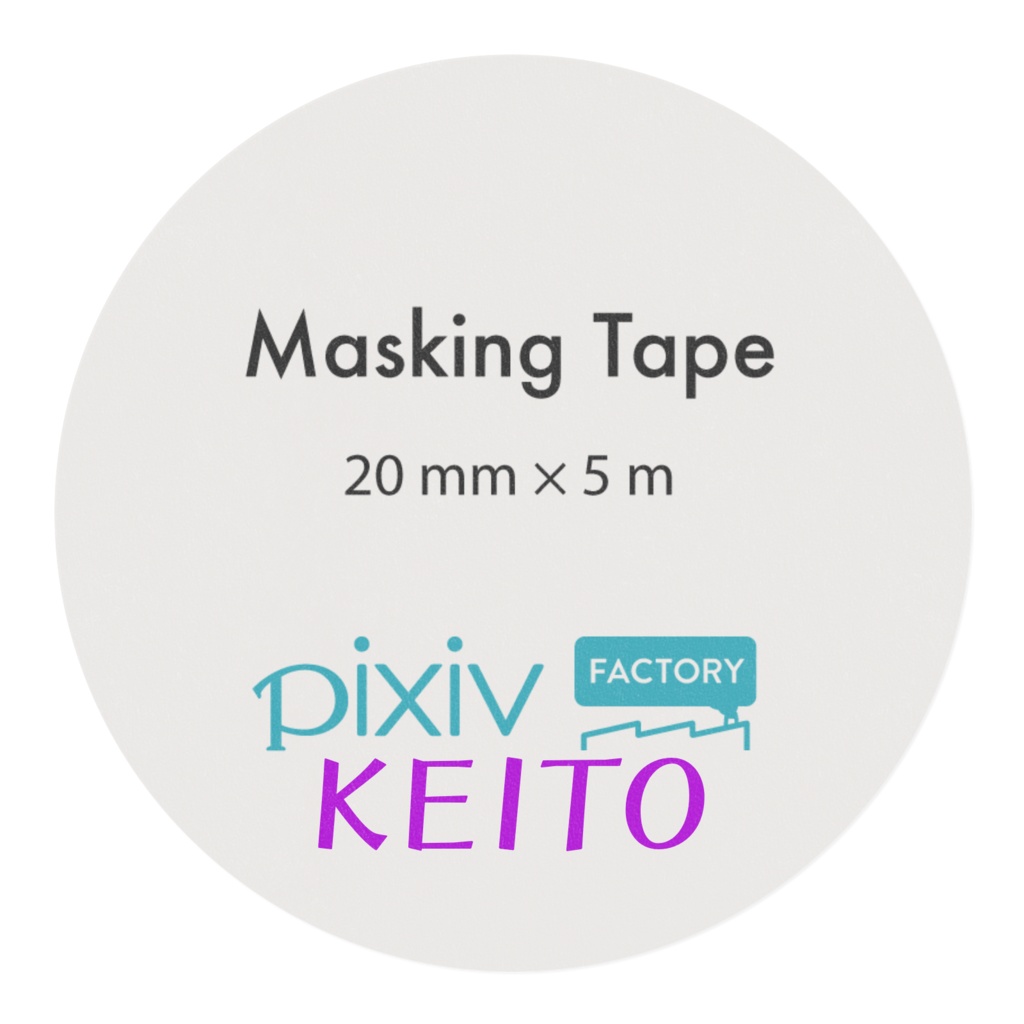 マルウサギ「んにょんにょ」マスキングテープ