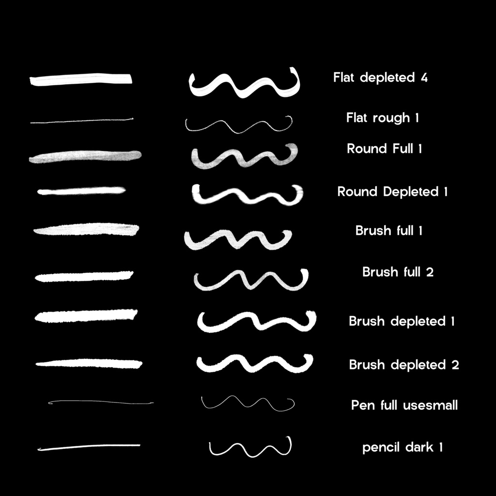 Real marker brush set