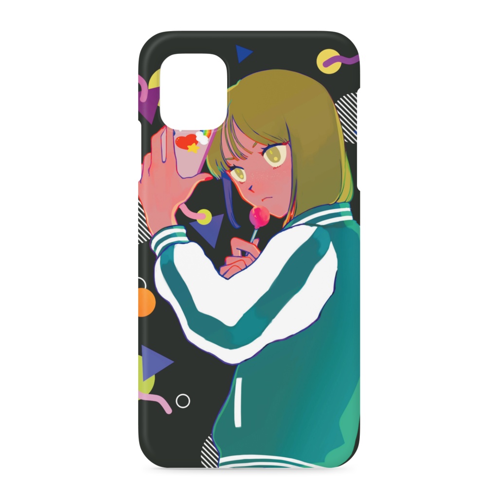 自撮り女の子スマホケース