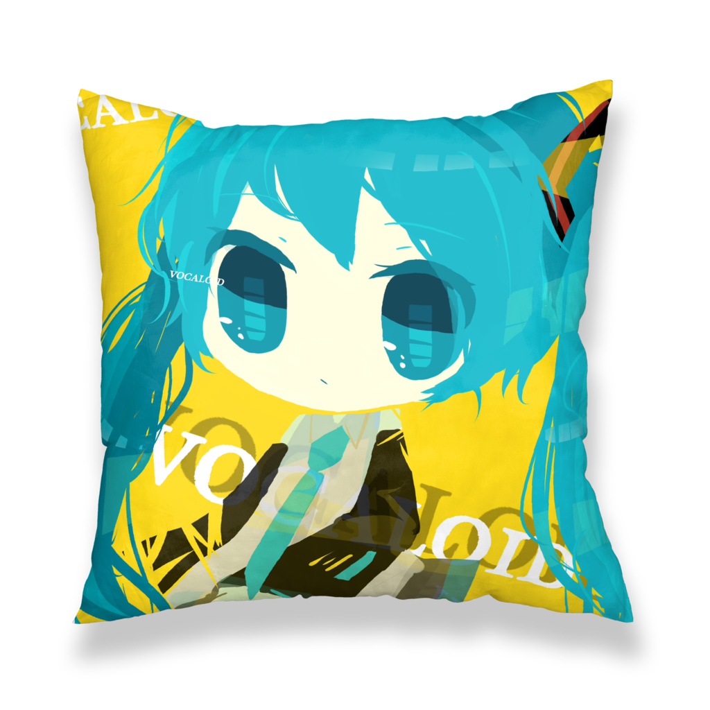 壊れミクのクッションカバー
