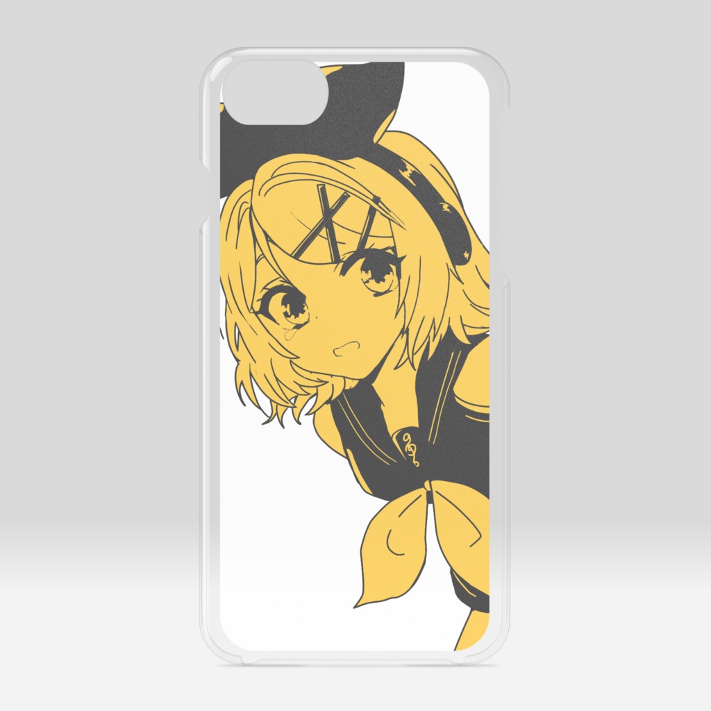 お着換えリンちゃんシンプルiPhoneクリアケース