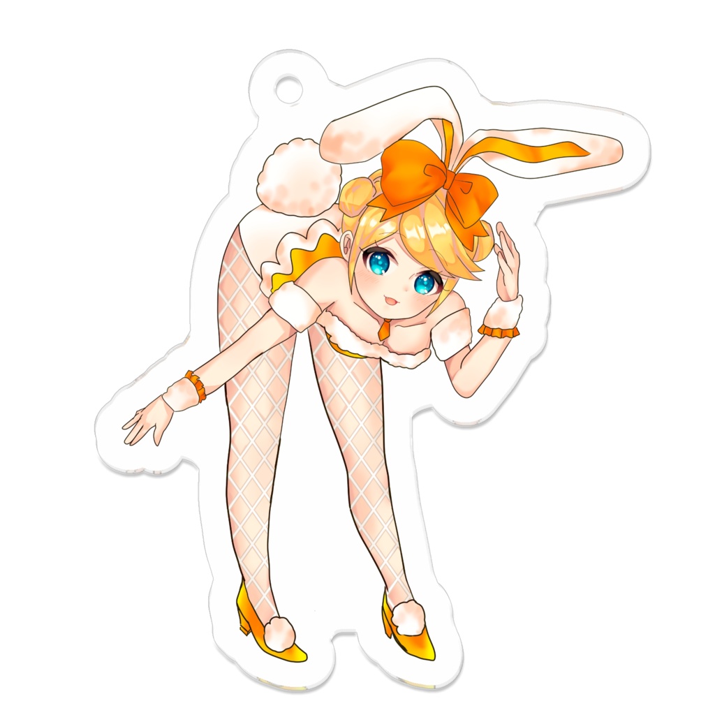 バニーリンぶら下がりアクリルキーホルダー